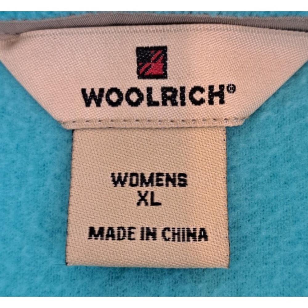 Woolrich Fleece Vest Women's XL‎ Teal Outdoors Gorpcore Hiking Trail Pockets - Picture 3 of 5